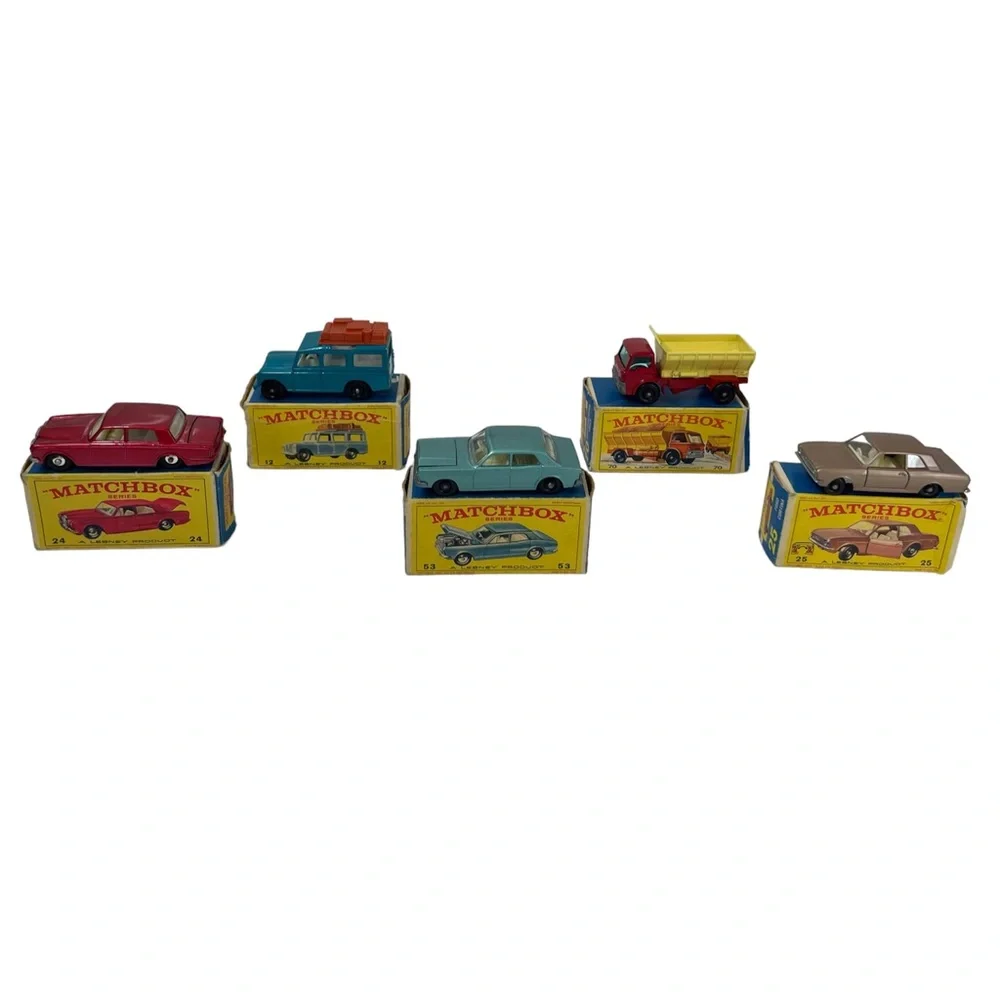Vintage Lesney Die Cast Matchbox Cars 1960’s 70’s Original Box Collection Bundle